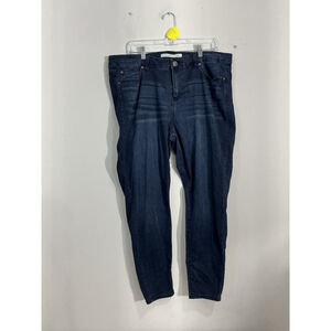 Womans Celebrity Pink Mid Rise Skinny Stretch Blue Jeans 18